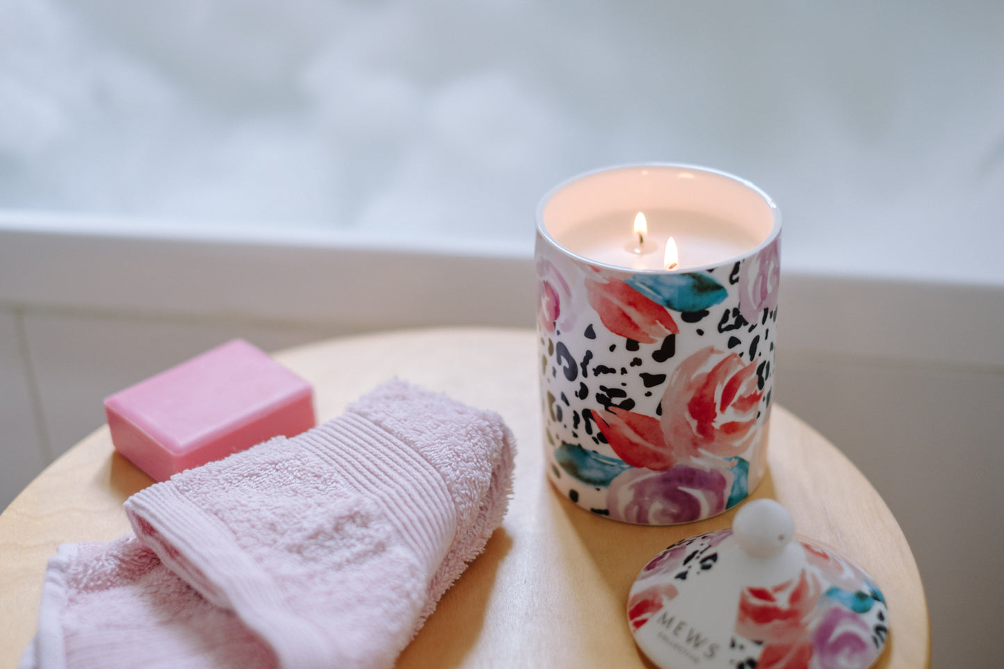 Mews - Blush Peonies Soy Candle 100g