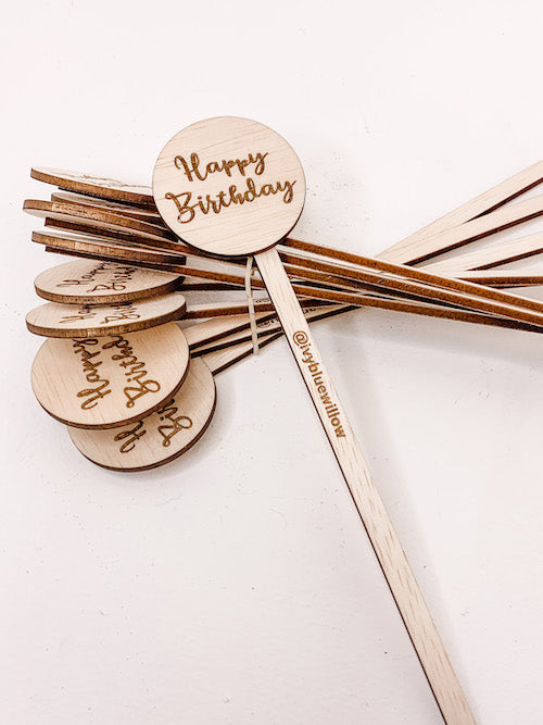 Wooden Engraved Gift Tag Sticks In Several Styles